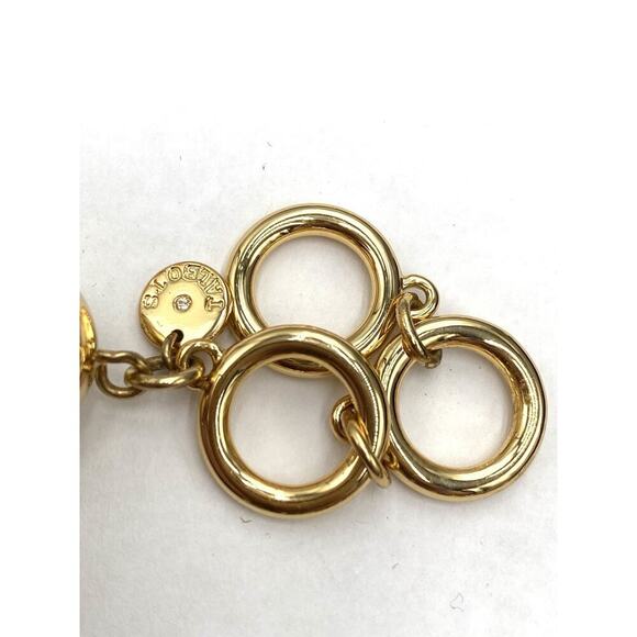 Talbots Necklace Beaded Apron Black Velvet Gold Tone Toggle Clasp 18”-19.5” - Picture 7 of 7